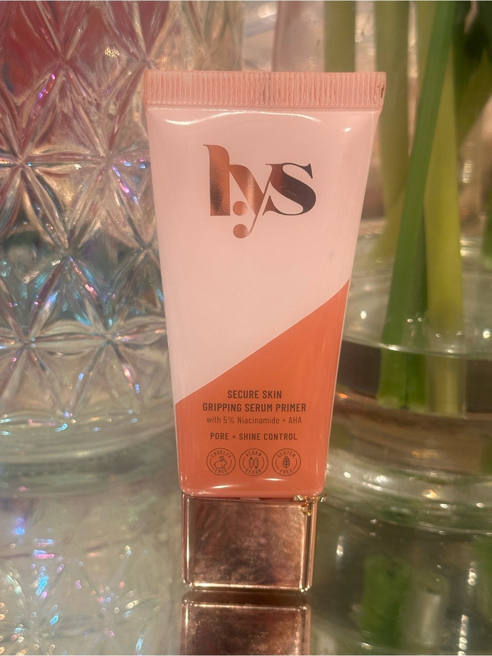LYS Beauty Secure Skin Gripping Serum Primer 5% Niacinamide AHA NEW 1oz
